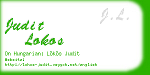 judit lokos business card